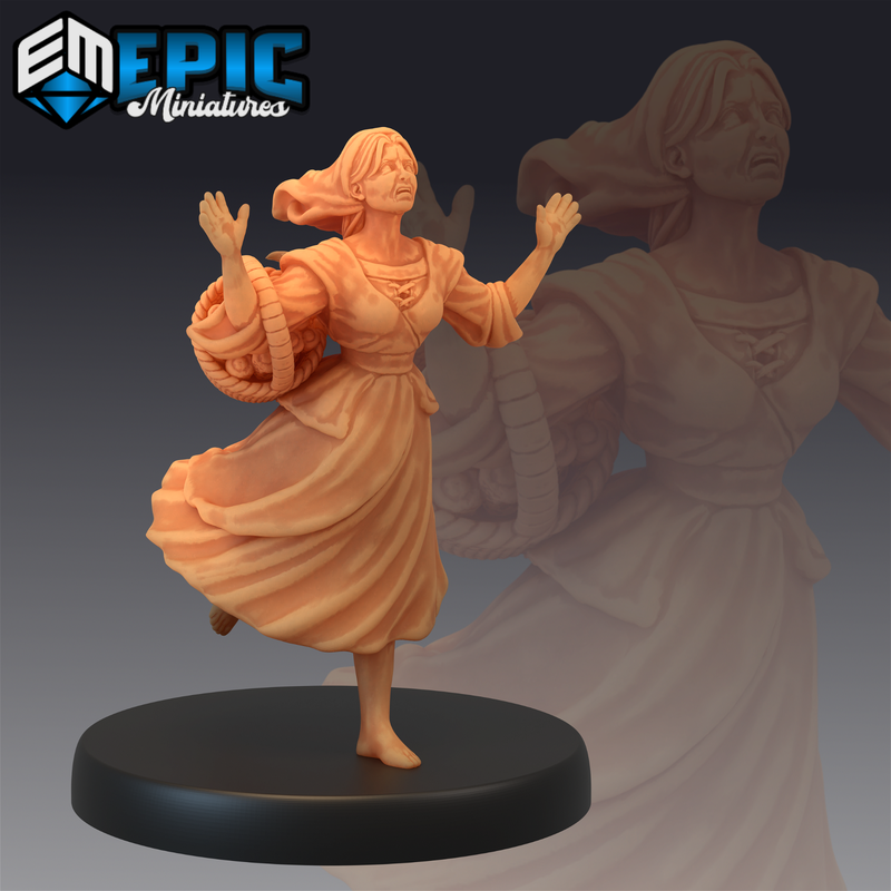 Villagers 3D-printed model