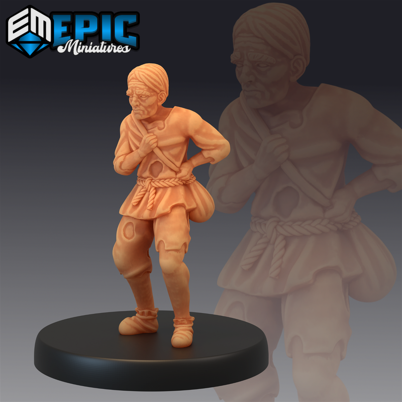 Villagers 3D-printed model