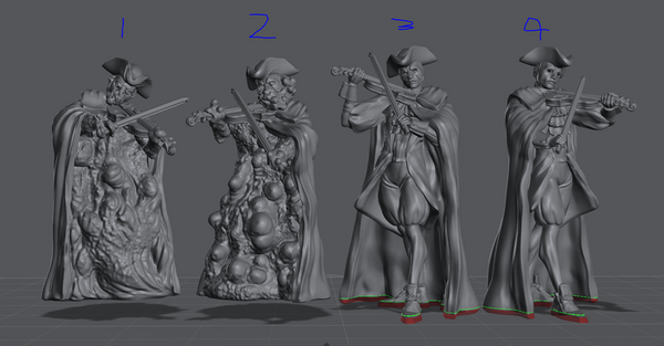 Violinists 3D-printed model