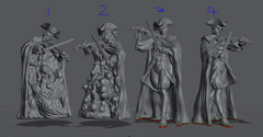 Violinists 3D-printed model