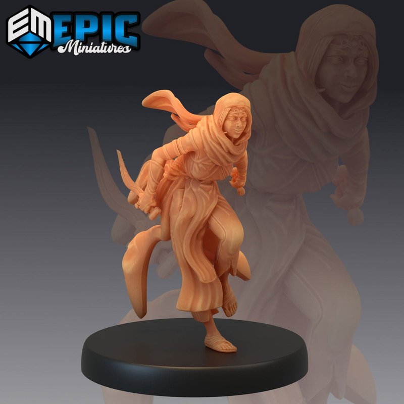 Viziers Assassin Running 3D-printed model