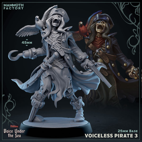 Voiceless Pirates 3D-printed model
