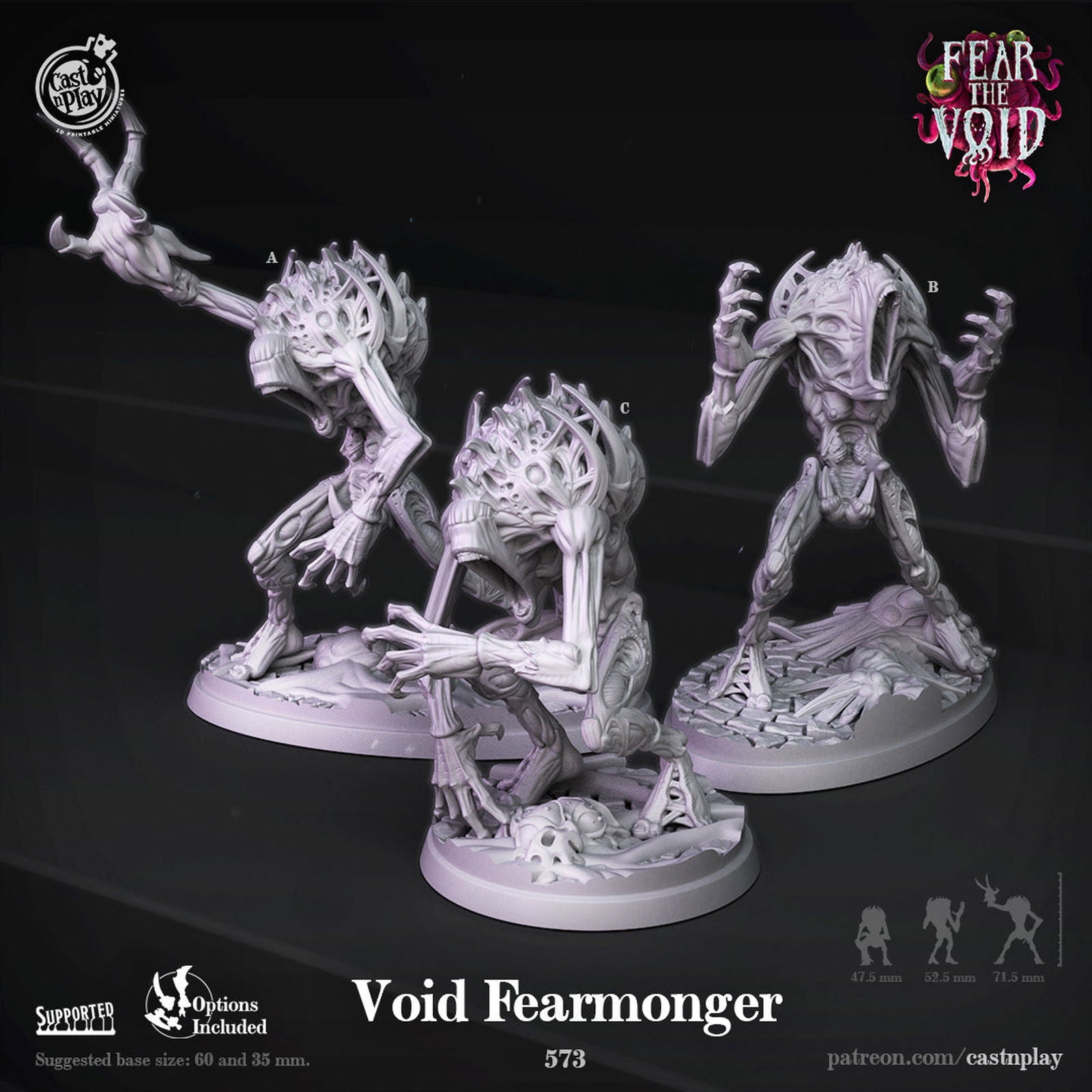 Void Fearmonger - The Printable Dragon