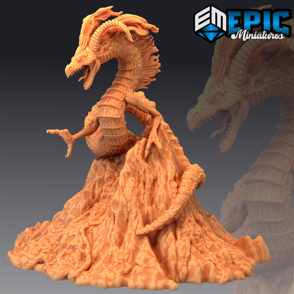 Volcano Wrym 3D-printed model