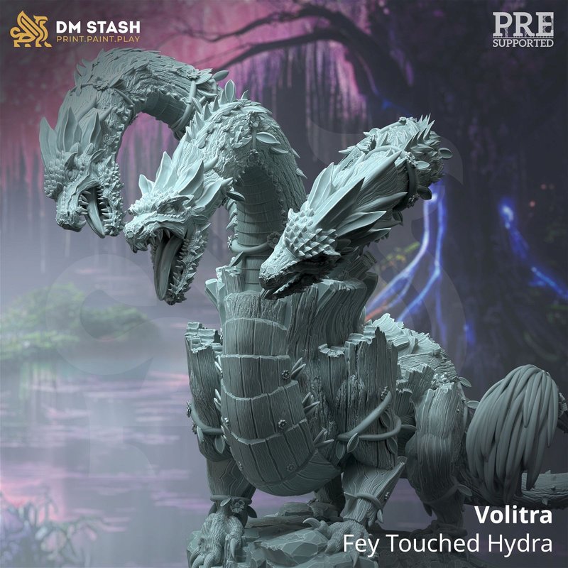 Volitra - Fey Touched Hydra 3D-printed model