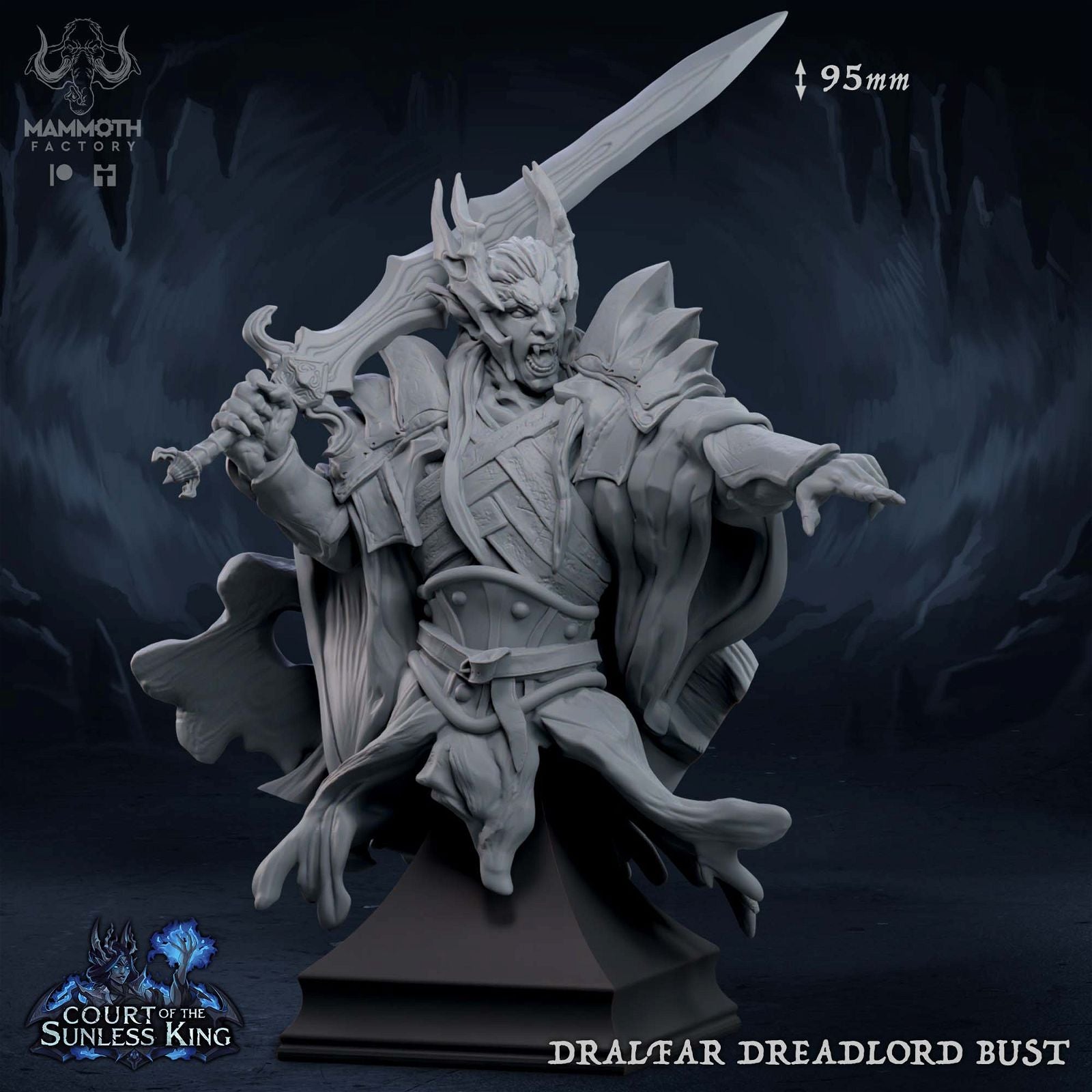 Vorassir Dreadlord Bust - The Printable Dragon