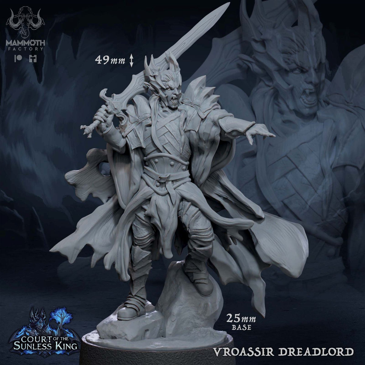 Vroassir Dreadlord - The Printable Dragon