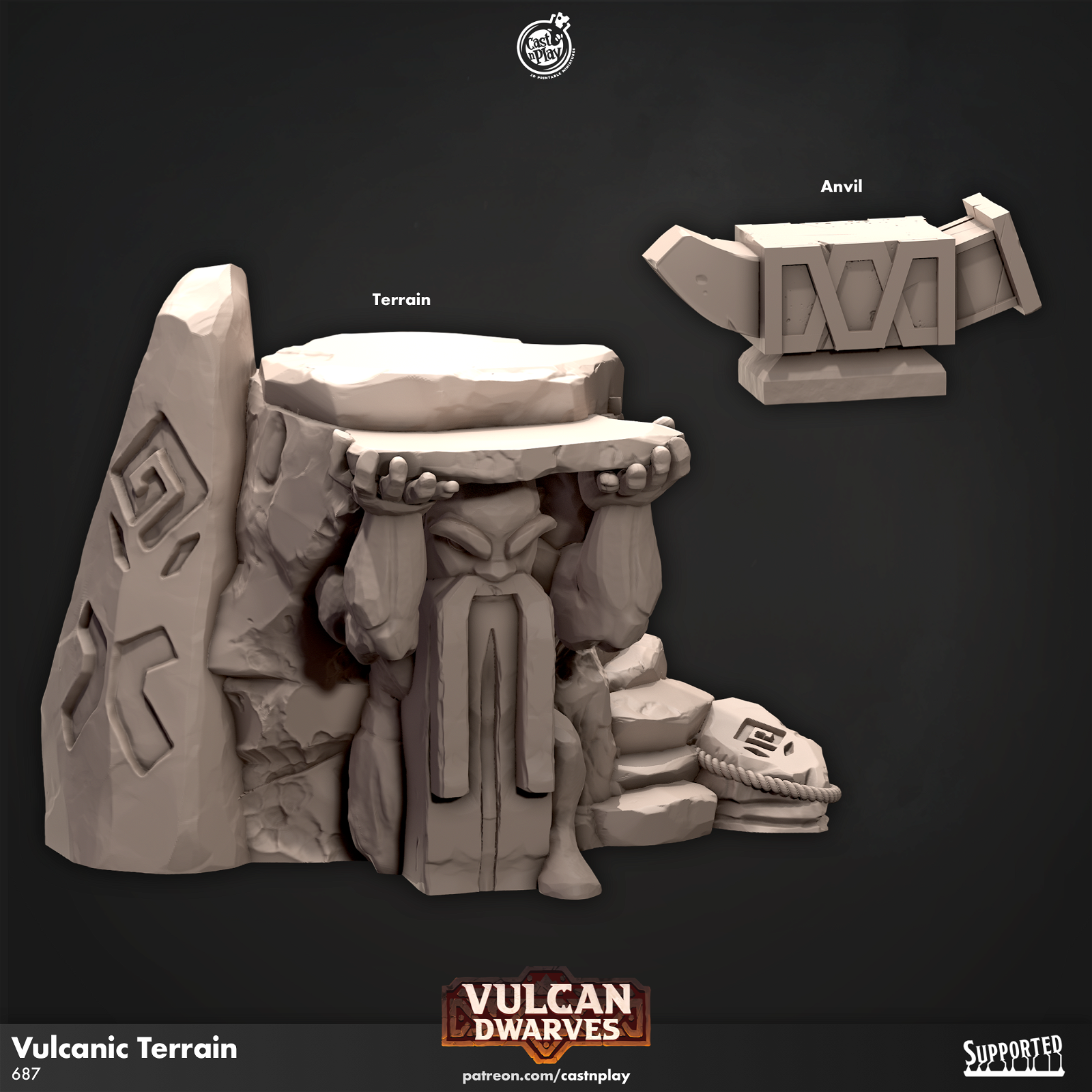 Vulcanic Terrain Set - The Printable Dragon