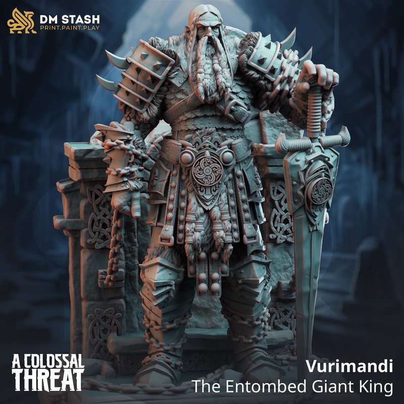 Vurimandi - The Entombed Giant King 3D-printed model
