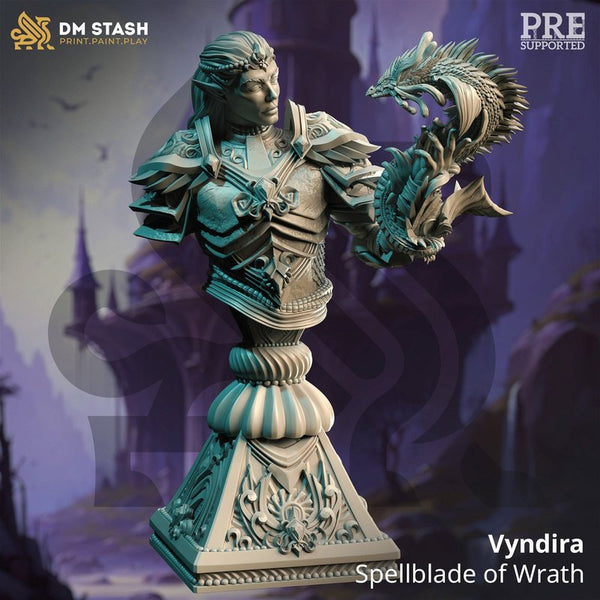 Vyndira Bust 3D-printed model