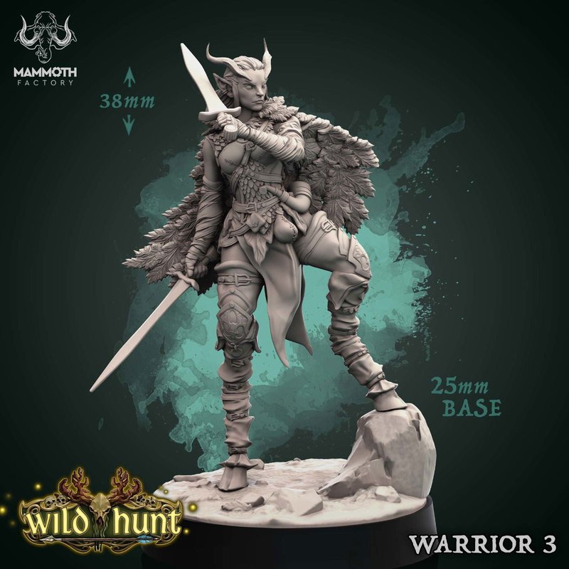 Warrior 3D-printed model