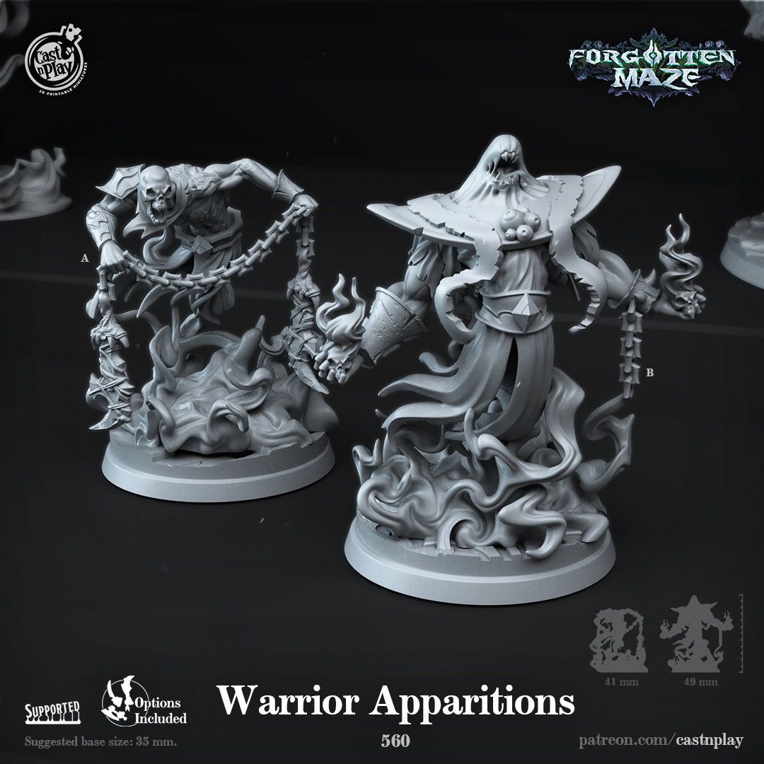 Warrior Apparitions - The Printable Dragon