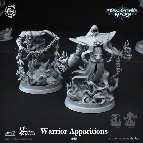 Warrior Apparitions 3D-printed model