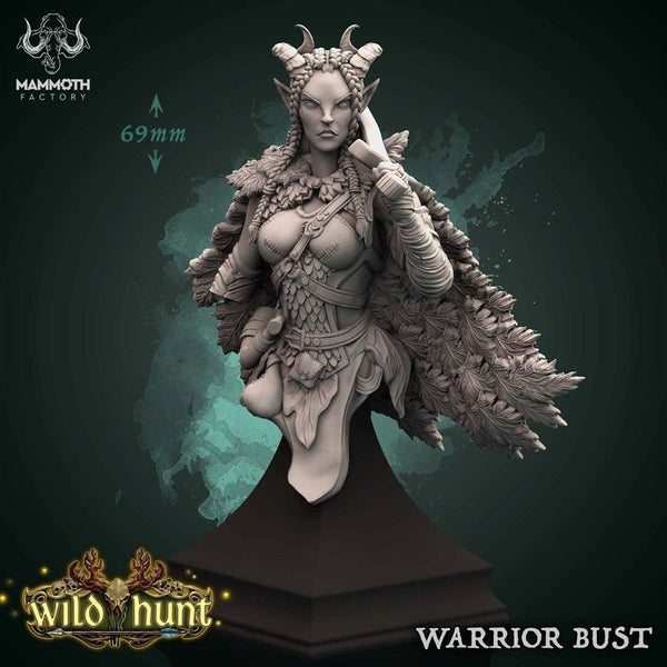 Warrior Bust 3D-printed model