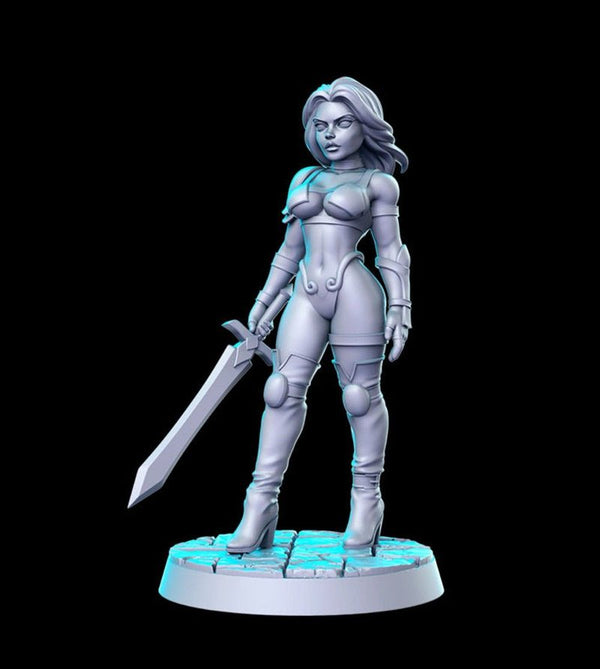 Warrior Princess 3D-printed model