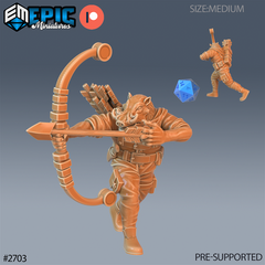 Warthog Folk Tribe Archer 3D-printed model