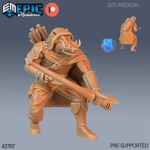 Warthog Folk Tribe Ranger 3D-printed model