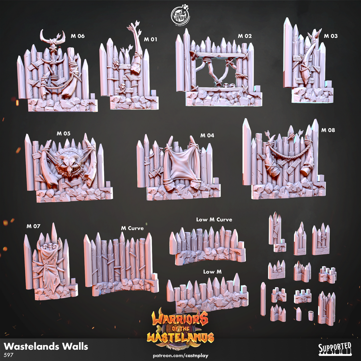 Wasteland Walls - The Printable Dragon