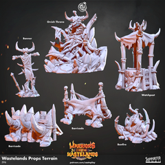 Wastelands Props Terrain 3D-printed model