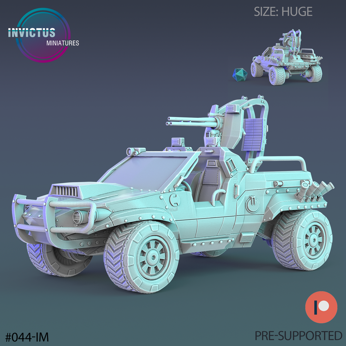 Wastelands SUV Minigun - The Printable Dragon