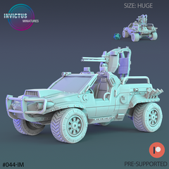 Wastelands SUV Minigun 3D-printed model