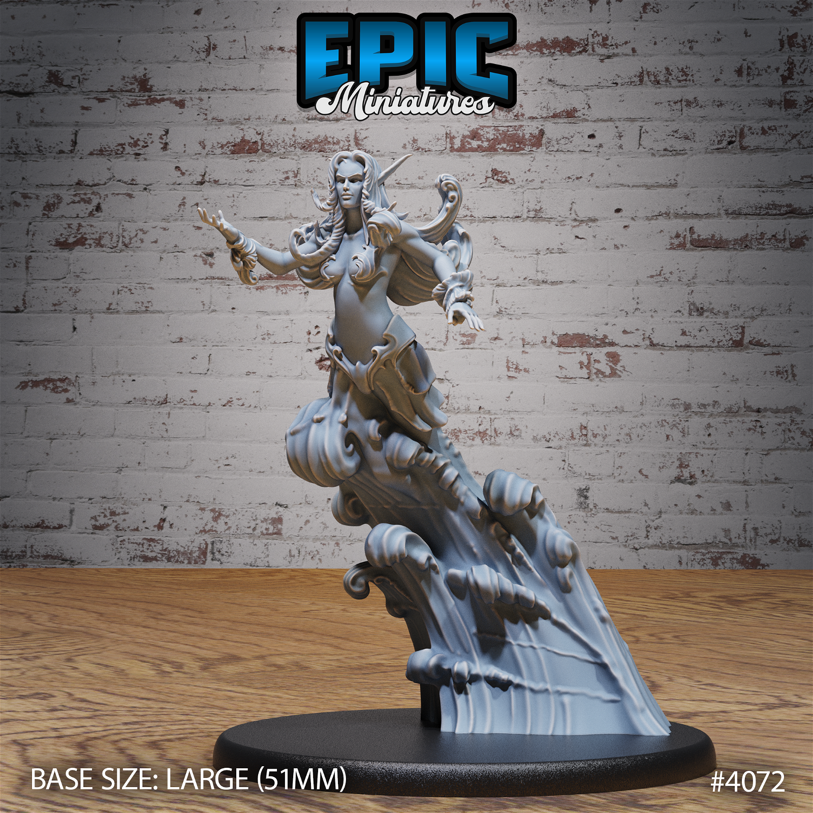 Water Elemental Female - The Printable Dragon