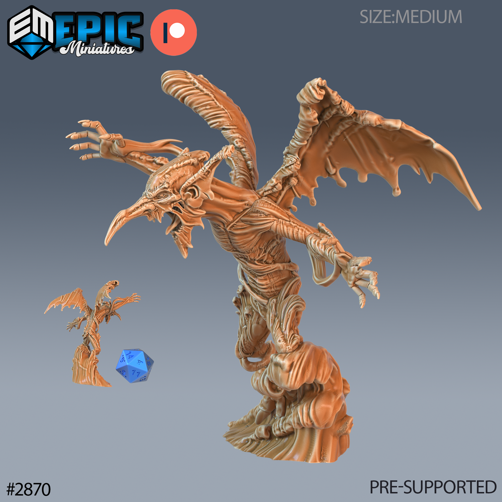 Water Mephit - The Printable Dragon