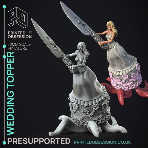Wedding Cake Topper 3D-printed model