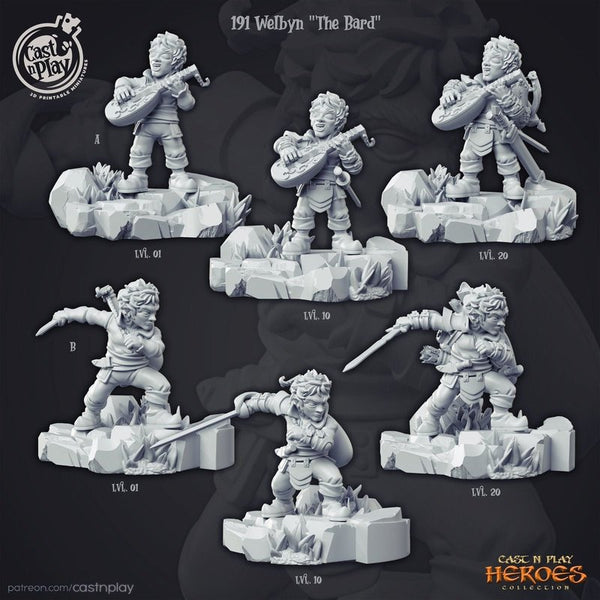 Welbyn The Bard 3D-printed model