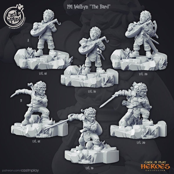 Welbyn The Bard 3D-printed model