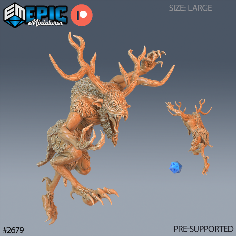 Wendigo 3D-printed model