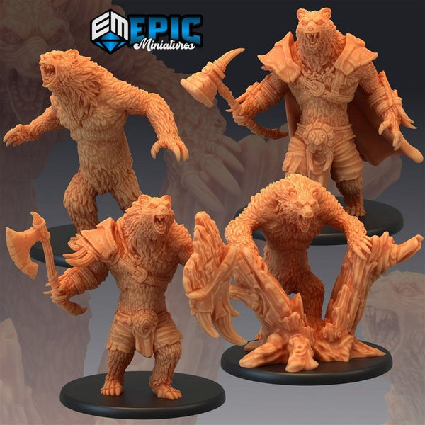 Werebear 3D-printed model