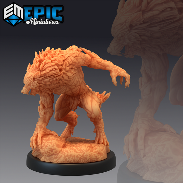 Werewolf Brute 3D-printed model