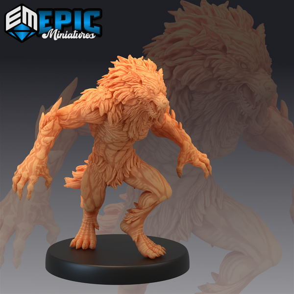 Werewolf Brute 3D-printed model
