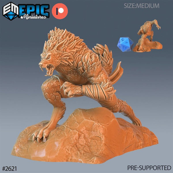 Werewolf Cursed 3D-printed model