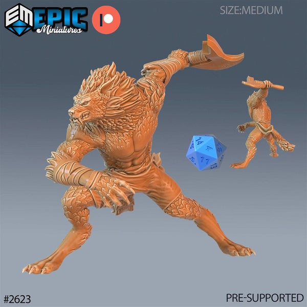 Werewolf Cursed 3D-printed model