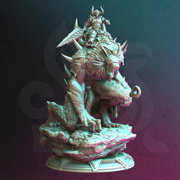 Werewolf Rider Morian 3D-printed model