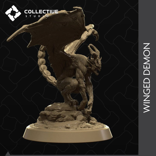 Winged Demon 3D-printed model