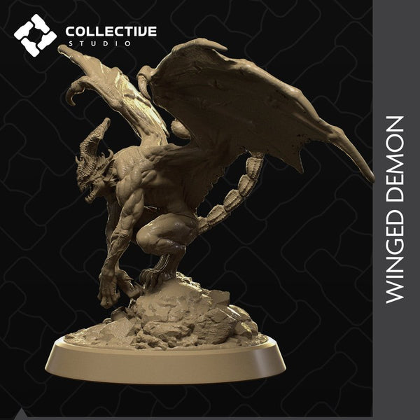 Winged Demon 3D-printed model