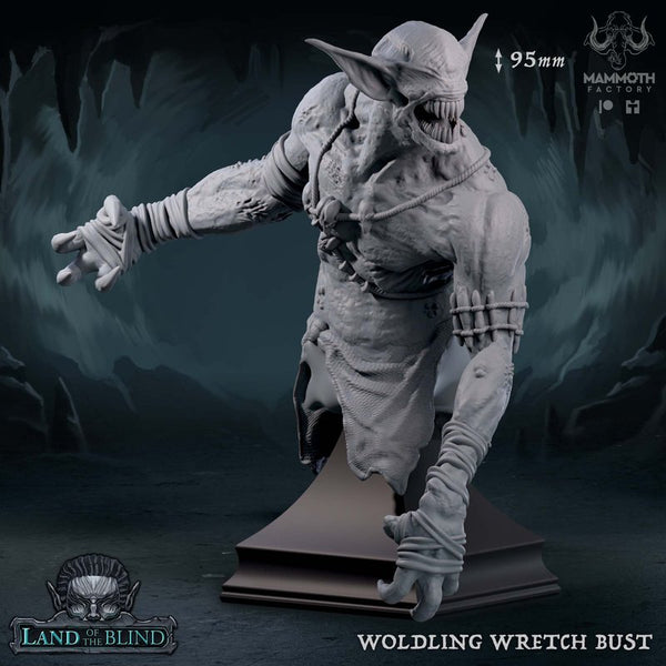 Wolding Wretch Bust 3D-printed model