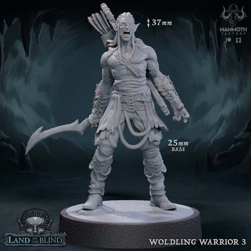 Worldling Warrior 3D-printed model