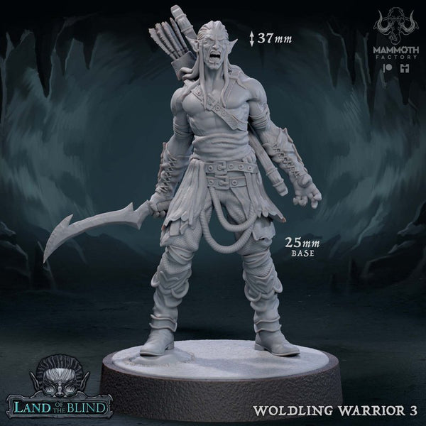 Worldling Warrior 3D-printed model