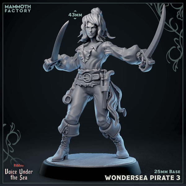 Wondersea Pirates 3D-printed model