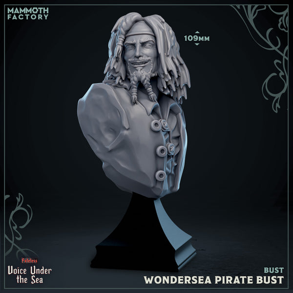 Wondersea Pirate BUST 3D-printed model