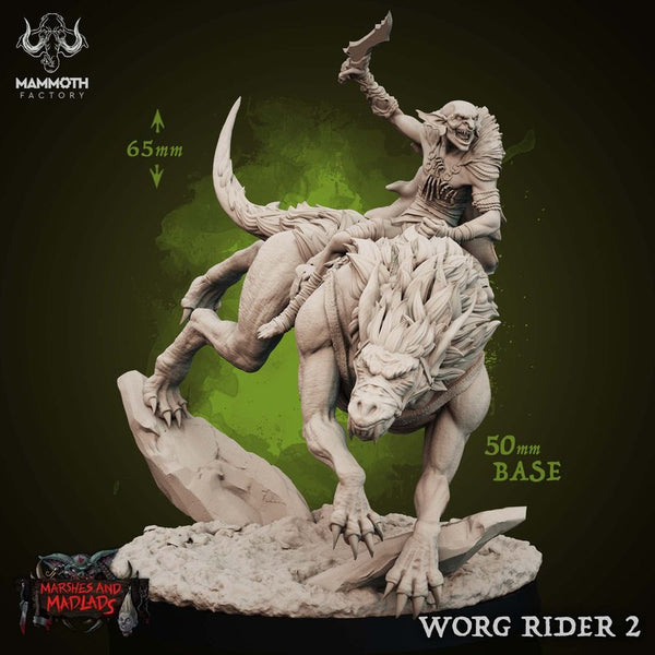 Worg Rider 3D-printed model