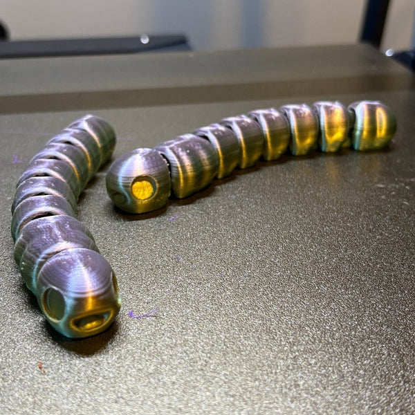 Worm 3D-printed model