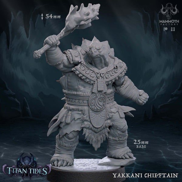 Yakkani Chieftain 3D-printed model