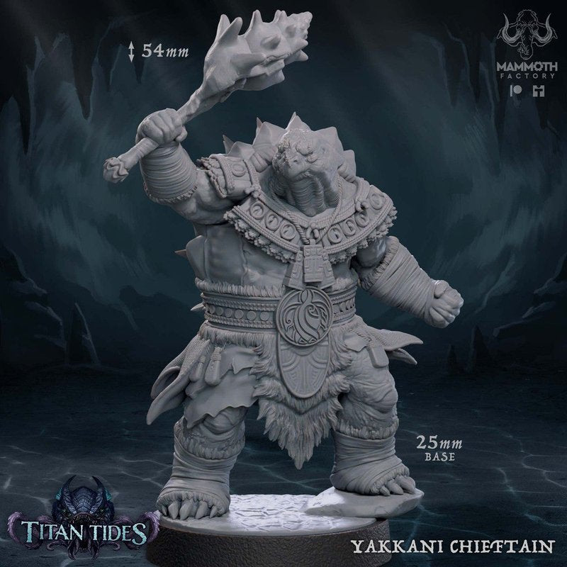 Yakkani Chieftain 3D-printed model