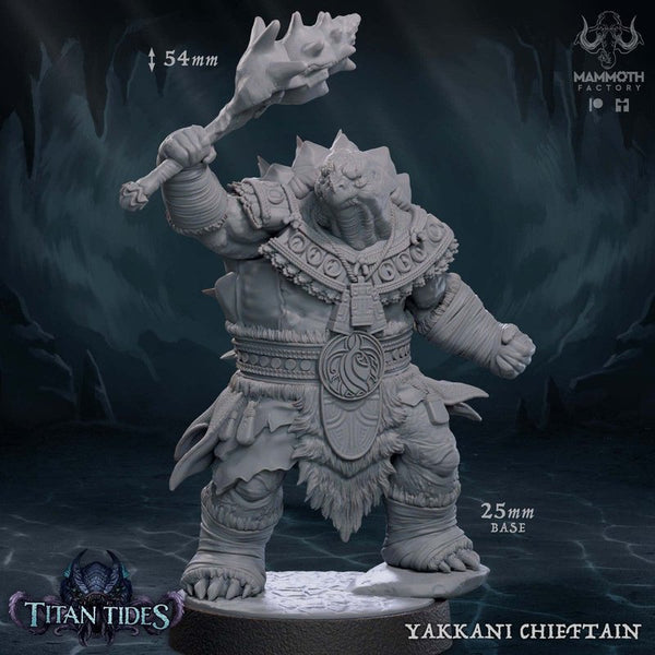 Yakkani Chieftain 3D-printed model