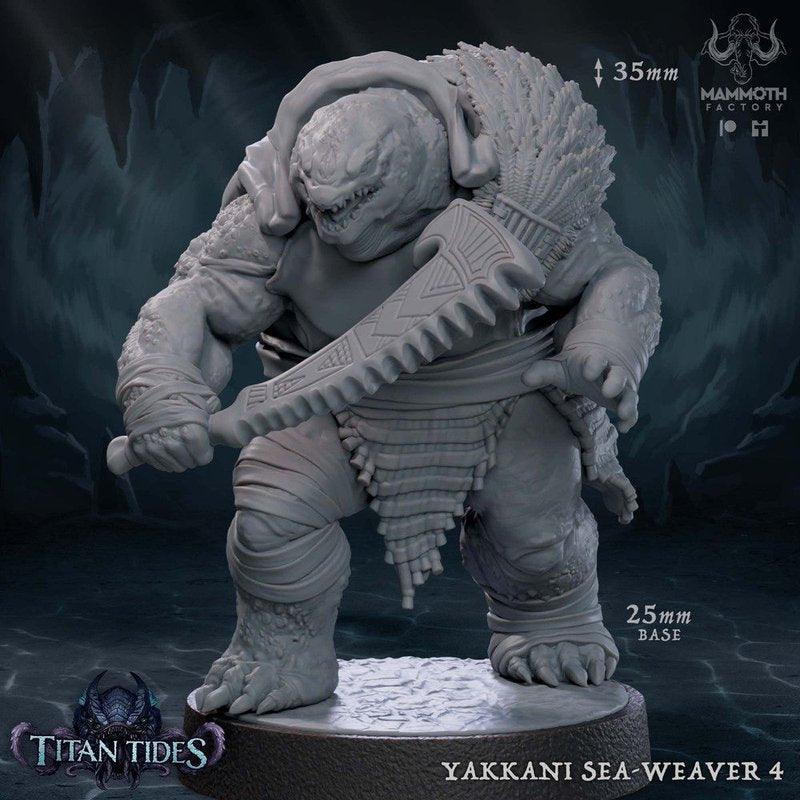 Yakkani Sea-Weaver 3D-printed model